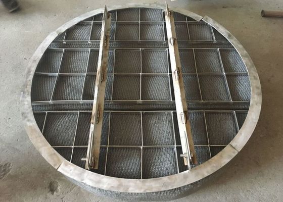 SS304 πλέξτε τον υγρό διαχωριστή ατμού πλέγματος με την υποστήριξη του δαχτυλιδιού και της ακτίνας